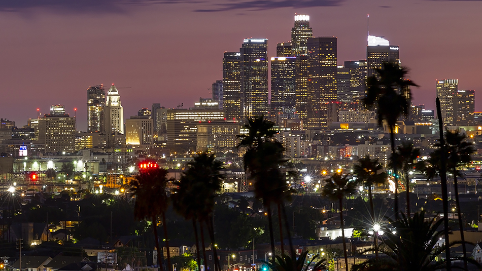 Downtown Los Angeles at Sunset Los Angeles 950