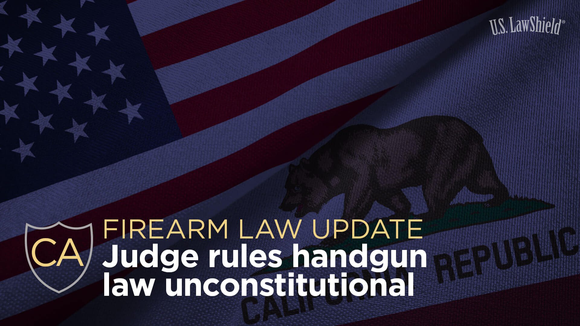 Gun Law update CA unconstitutional