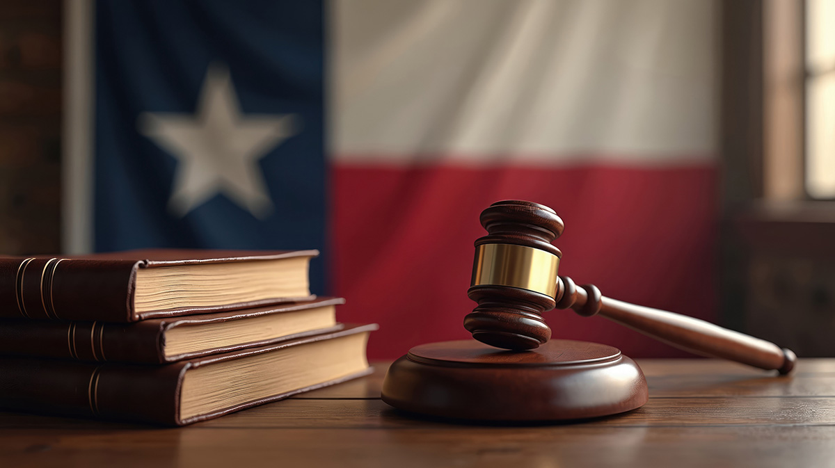 Aaron Burdette Brings Rare Experience to U.S. LawShield Members 3 Texas Flag Justice Gavel 1200 673